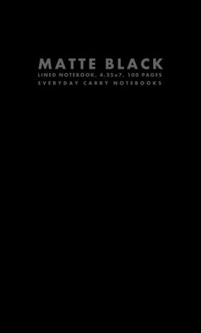 Full Download Matte Black Lined Notebook, 4.25x7, 100 Pages (Paperback Sized Notebooks) -  | ePub
