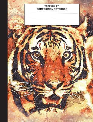 Download Composition Notebook Wide Ruled: Tiger Themed, Composition Book for Kids, Students, Subject Daily Journal for School, Creative Writing Homework Journal, 100 Pages -  file in PDF