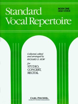 Download RB45 - Standard Vocal Repertoire Volume 1 High Voice - Richard D. Row | PDF