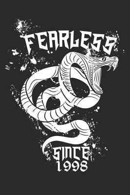 Full Download Fearless Since 1998 Notebook: 140 Blank Lined Pages Softcover Notes Journal, College Ruled Composition Notebook, 6x9 Snake 20th Birthday Cover - Lark Designs | PDF