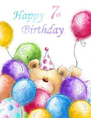 Download Happy 7th Birthday: Cute Birthday Bear Kids Sketch Book Perfect for Doodling, Drawing and Sketching. Way Better Than a Birthday Card! - Black River Art file in PDF