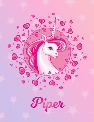 Download Piper: Unicorn Sheet Music Note Manuscript Notebook Paper Magical Horse Personalized Letter P Initial Custom First Name Cover Musician Composer Instrument Composition Book 12 Staves a Page Staff Line Notepad Notation Guide Compose Write Songs - Unicornmusic Publications | ePub